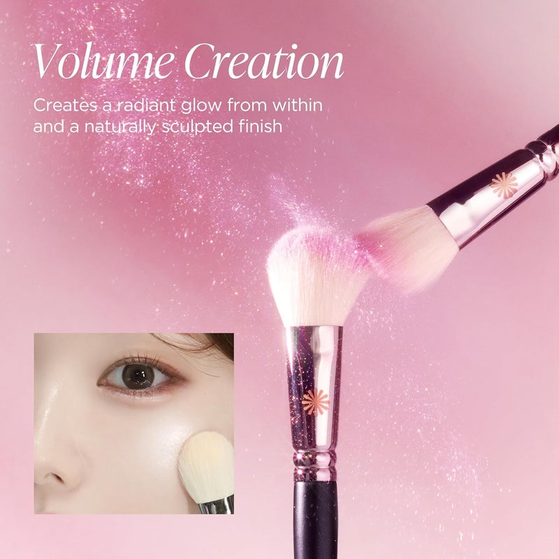 Piccasso 116 Highlighter Brush – Soft Goat Hair Makeup Brush for Face, Ideal for Highlighting Cheekbones, Nose, and Jawline, Fluffy Blush Brush for Natural Glow, Professional Korean Beauty - Image 2